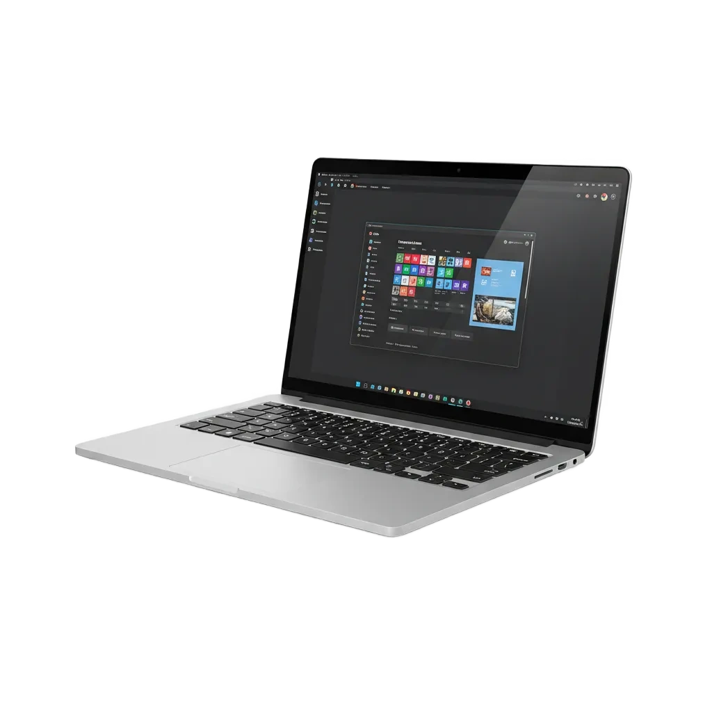 شاشة كمبيوتر تعرض تطبيق 1xbet للكازينو المباشر والروليت والسلوتس، مع أيقونات Windows وmacOS وزر تنزيل