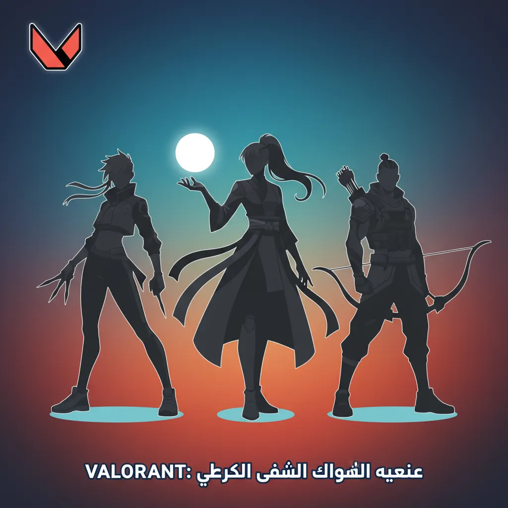 مشهد VALORANT سريع مع وكلاء يستخدمون قدرات، أيقونات رهانات المباريات، وشعارات VCT وVALORANT Champions