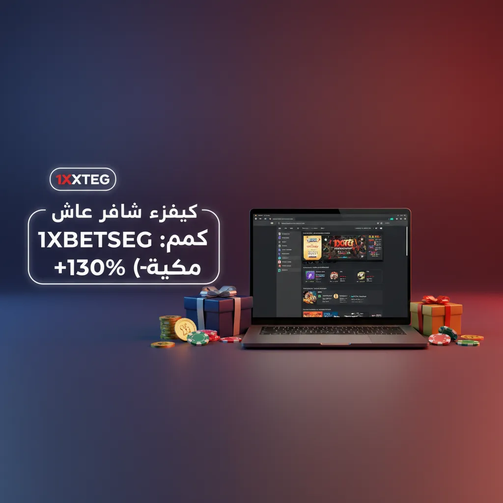 بنر عرض بونص أول إيداع 130% بكود 1XBETSEG، حد أدنى 100 جنيه، صالح للرياضة والكازينو، شروط تنطبق